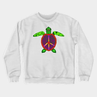 Peace love sea turtle Crewneck Sweatshirt